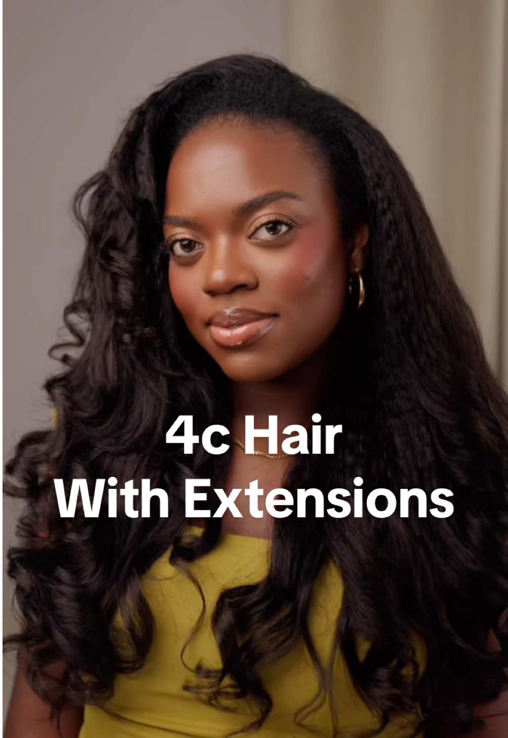 “My 4c could never” … umm yes  it can  @VSHOW HAIR @ISEEHAIR @UNice Hair @OQHAIR @WigFever Hair  #4chair #4chairextensions #type4hair #naturalhairextensions 