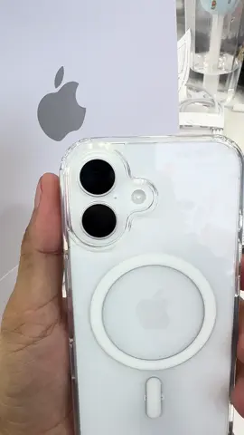 iphone 16 white + case clear magesafe❤️‍🔥 untuk link casenya kalian bisa cek di etalase ya guys😍 #iphonetricks #iphone16 #iphone16plus #iphone16white #foryoupage 