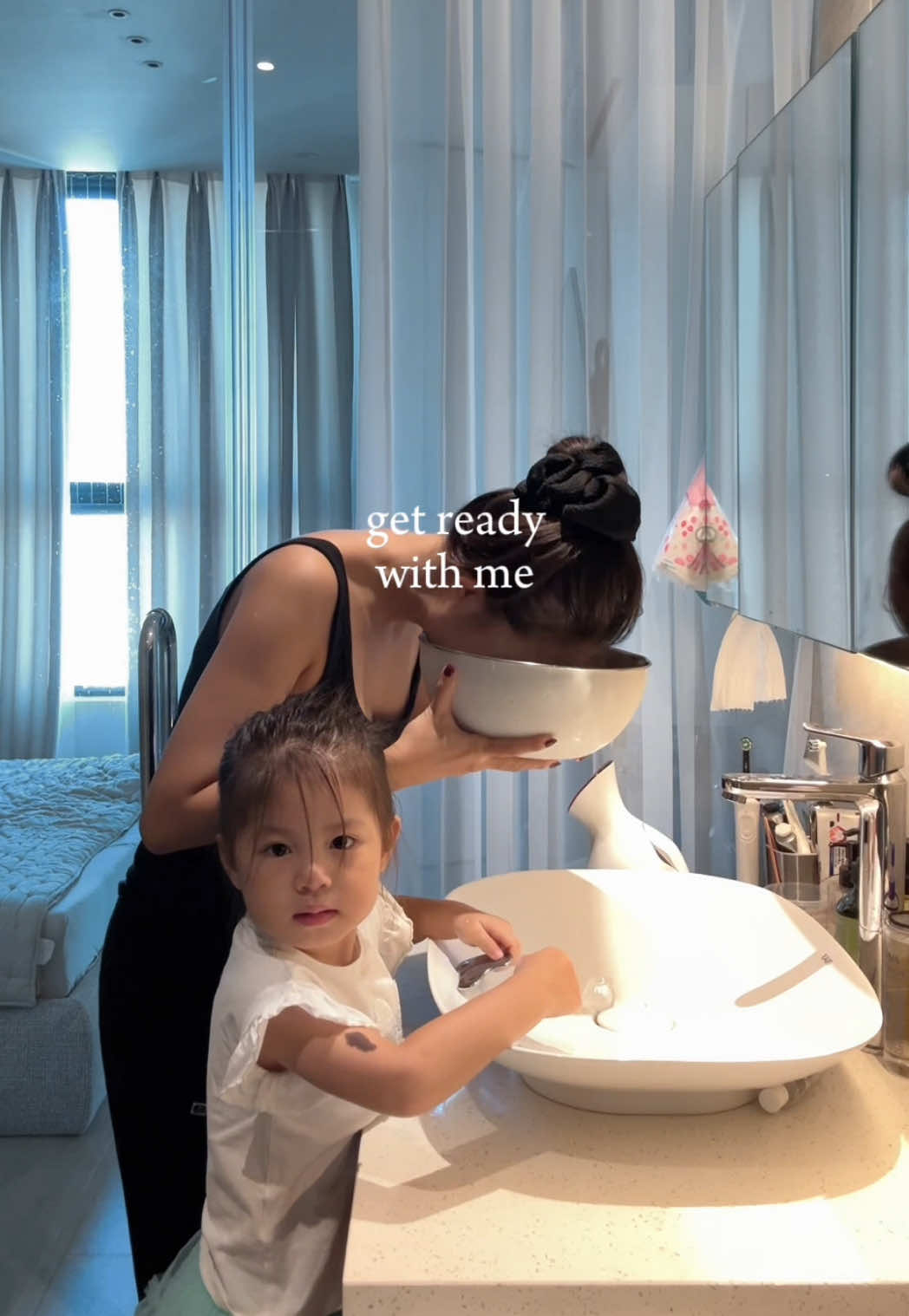 Có cái đuôi, sáng nào cũng tập thể dục cho mặt cùng nhau 😘 #HatNhaiFamily 