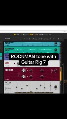 Mkgee - ROCKMAN tone with Guitar Rig 7 #mkgee #guitartok #fyp 