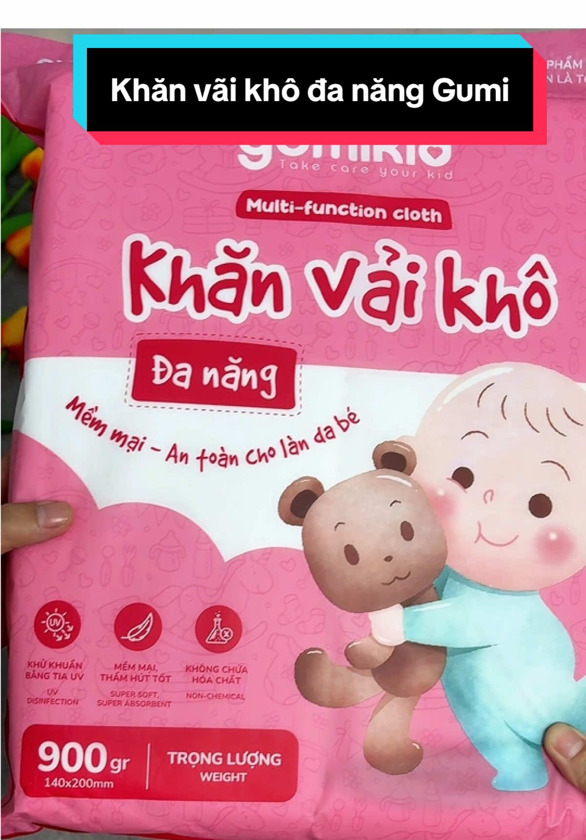 Khăn vãi khô đa năng Gumi đang có voucher giá tốt được gần 2kg luôn ah cả nhà. #khanvaikhogumi #cindythuytichcuc 