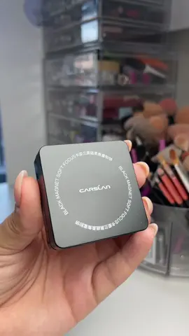 @carslan_us black magnet, soft focus setting powder duo 🖤#makeup #beauty #settingpowder #unboxing 