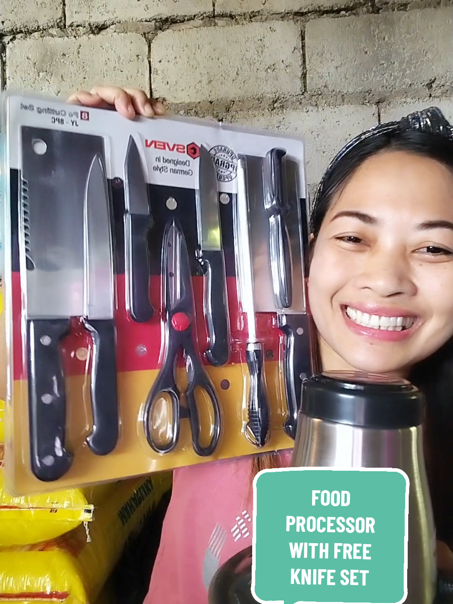 Food processor  with Free 8 pcs knife set#foodprocessor #meatgrinder #eurohauz #fyp #viral 