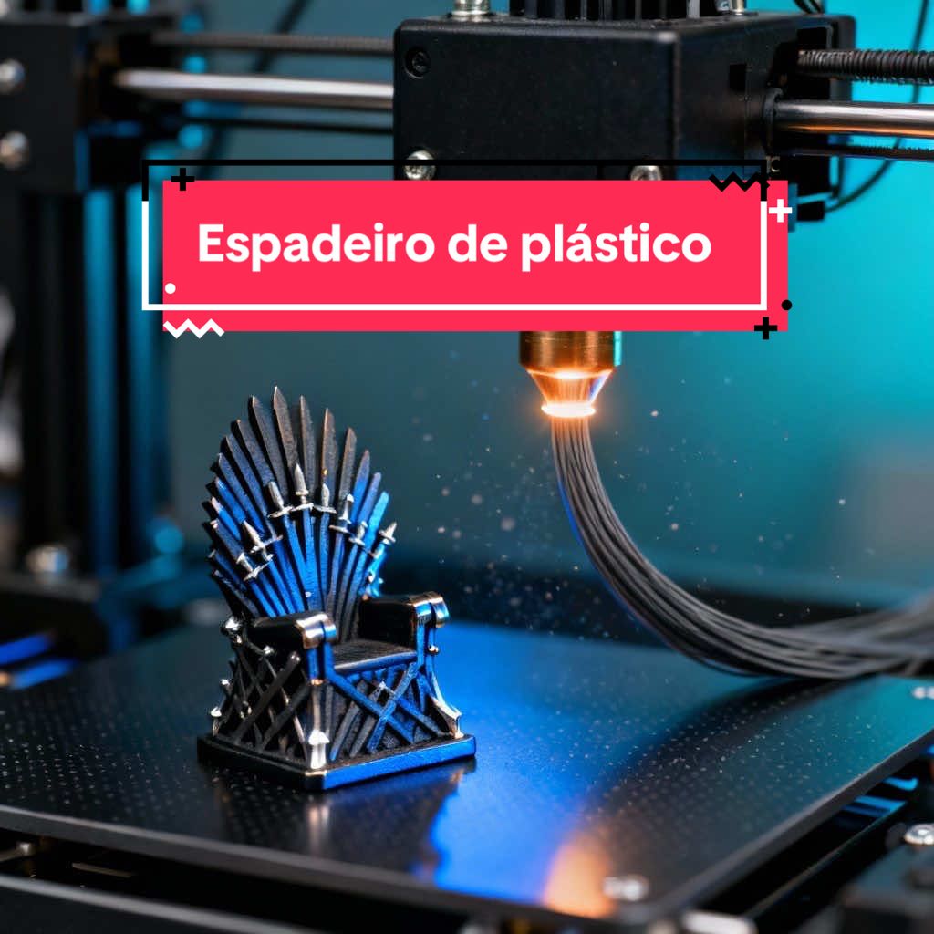 Mais um orçamento de uma espada em tamanho real. Dessa vez é do Jon Snow, da série Game of Thrones. #impressao3d #tik_tok #for_you #DIY #creality 