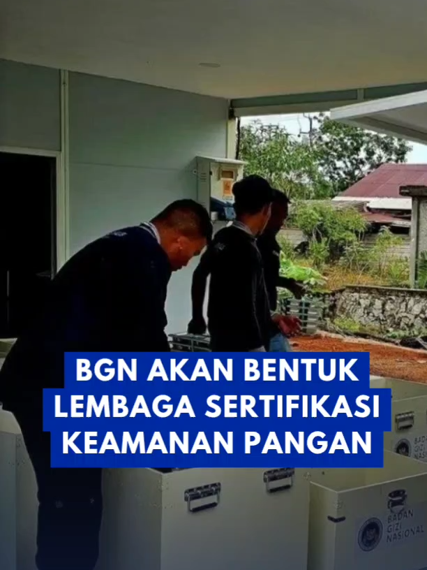 BGN akan bentul lembaga sertifikasi keamanan pangan #fyp #trending #BGN