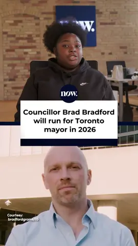 Councillor Brad Bradford says he’s ready to lead #Toronto. What do you think about him running for mayor in 2026? 🤔 For more, head to nowtoronto.com. #TOpoli
