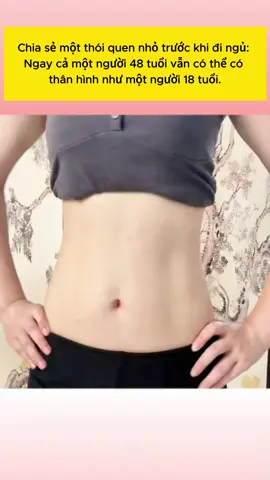 Massage bụng trước khi ngủ giúp eo thon #lamdep 