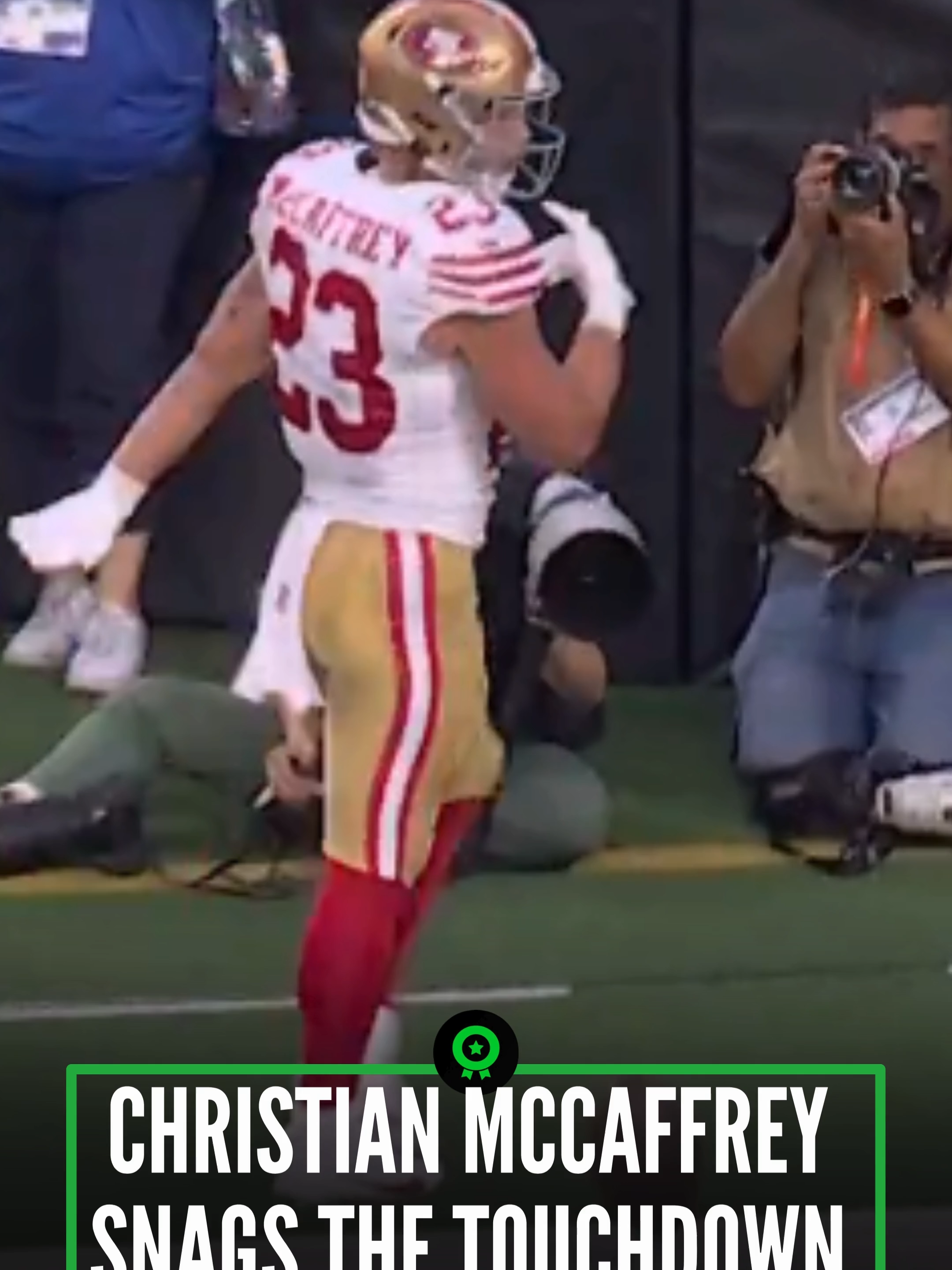 Christian McCaffrey catch the TD Pass to put San Fran up 2 scores early! #NFL #49ers #BangBangNinersGang #Football