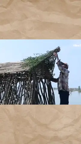 Một mình xây nhà trên bè gỗ giữa sông sinh tồn ngoạn mục (P8) #camping #survival #sinhton #review #camp 