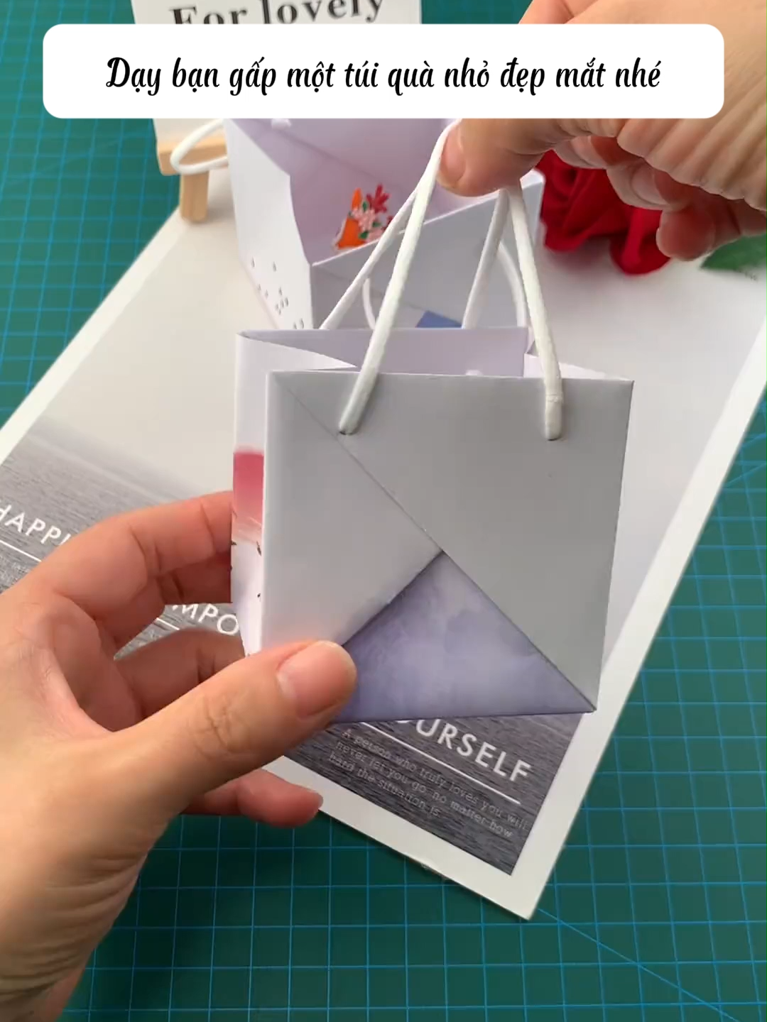 Dạy bạn gấp một túi quà nhỏ đẹp mắt nhé #origami #diy