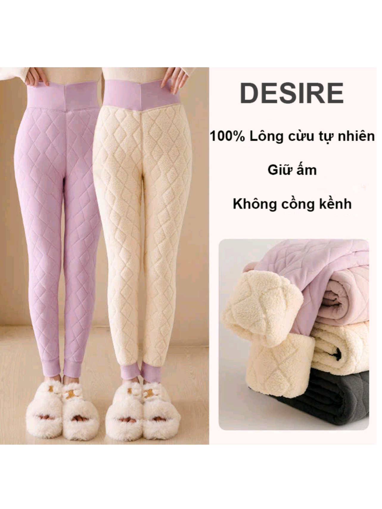Quần legging lưng cao lót lông cừu dày nhung mịn giữ nhiệt mùa đông ấm áp định hình dáng QGN-9134#xuhuongtiktok #quangiunhiet #quanlotlong #quangiuam 