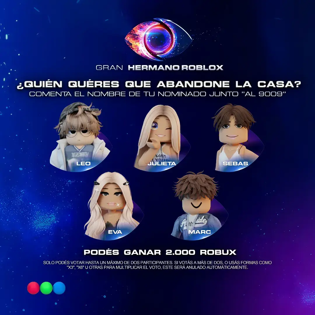 📲 Elegí quién querés que abandone la casa comentando el nombre de tu nominado junto AL 9009 #granhermano #granarmado #granhermanoroblox #ghroblox #robloxfyp #viralvideos #paratii #fyp #xyzcba  💪 La líder semanal Teté hizo su jugada: Bajo a Celeste de placa y subió a Leo