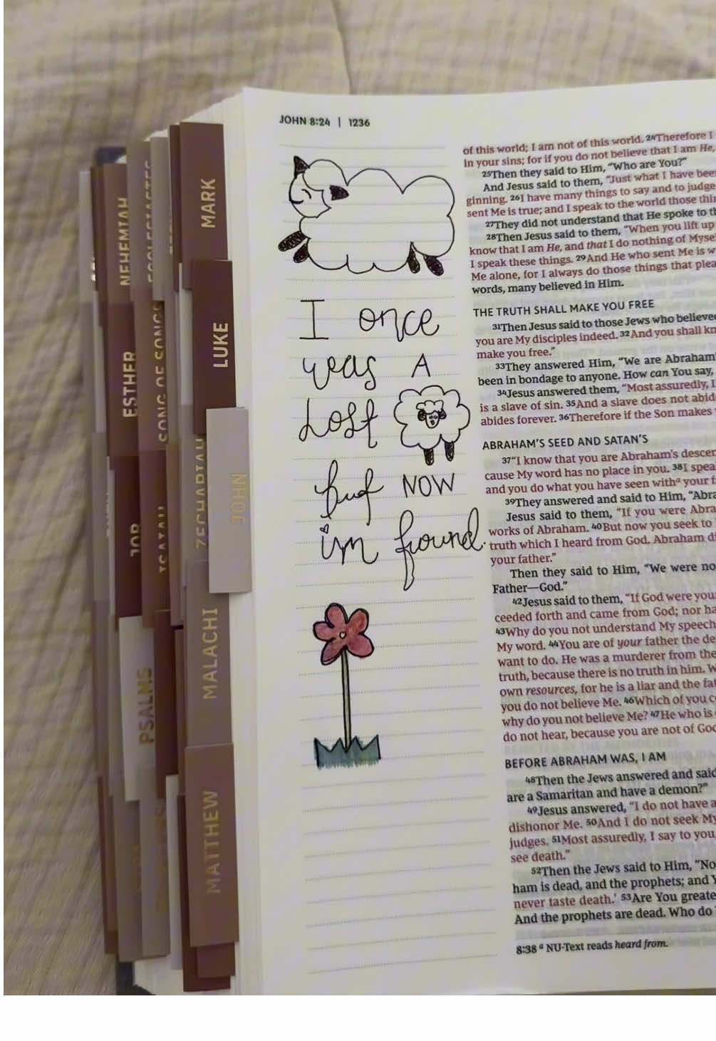i keep changing bibles, but i think im going to love this one because of the set up 🤍  #bible #jesuslovesyou #godisgood #fyp #christiantiktok 
