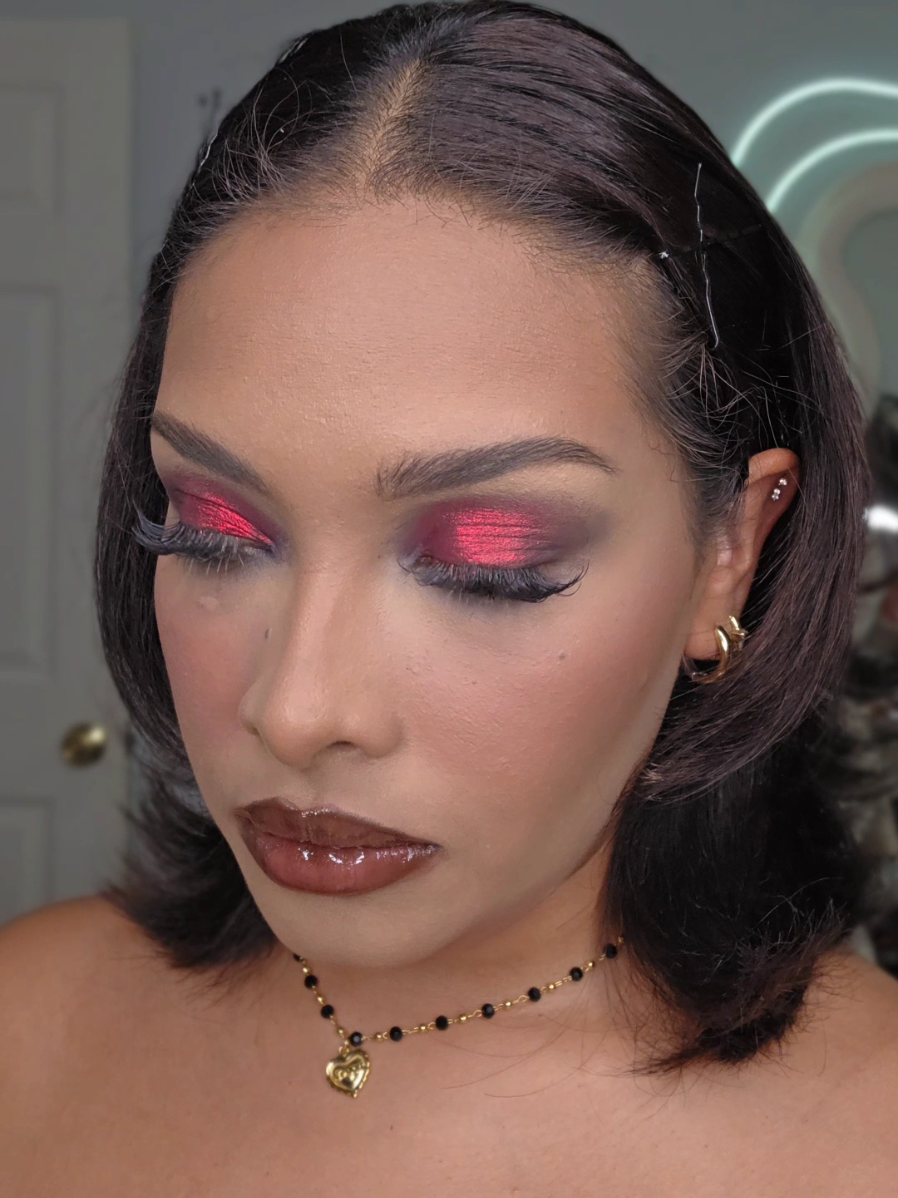 Smoky, sultry & unapologetically bold 🔥✨ Metallic red meets chocolate gloss — this look is giving main character energy. Would you rock it? 👀💋 Products Used: @CbeautyMall  x @Cbeauty Mall.  BLIGHTMOON Eyeshadow Palette Use code: THEBEAUTYSTATEMENT1     for money off your order! 🎃👻 #cbeautymall #noiricorn #Makeup #GlamMakeup #SmokeyEye #BoldMakeup #MakeupGoals #MakeupInspo #FullGlam #SoftGlam #MakeupTransformation #MakeupByMe #MakeupArtist #BeautyCommunity #MakeupLover #MakeupAddict #GlossyLips #MakeupTrends #EyeMakeup