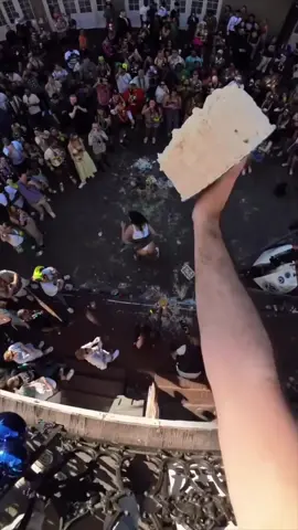 Woman gets milk and cake thrown at her for plastic beads?!🤣🤣 #JamesAndreJeffersonJr