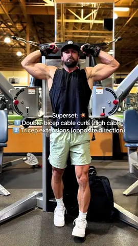 #ArmDay #SupersetWorkout #PumpSession #BicepsAndTriceps #GymTok