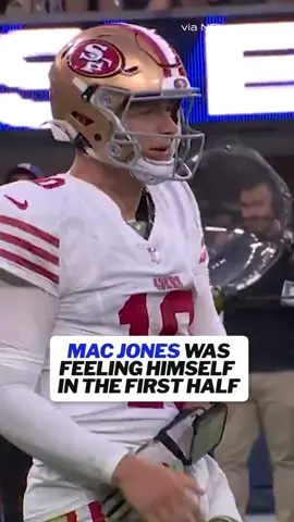 What a first half for Mac Jones. #nfl #nfltiktok #49ers #nflfootball