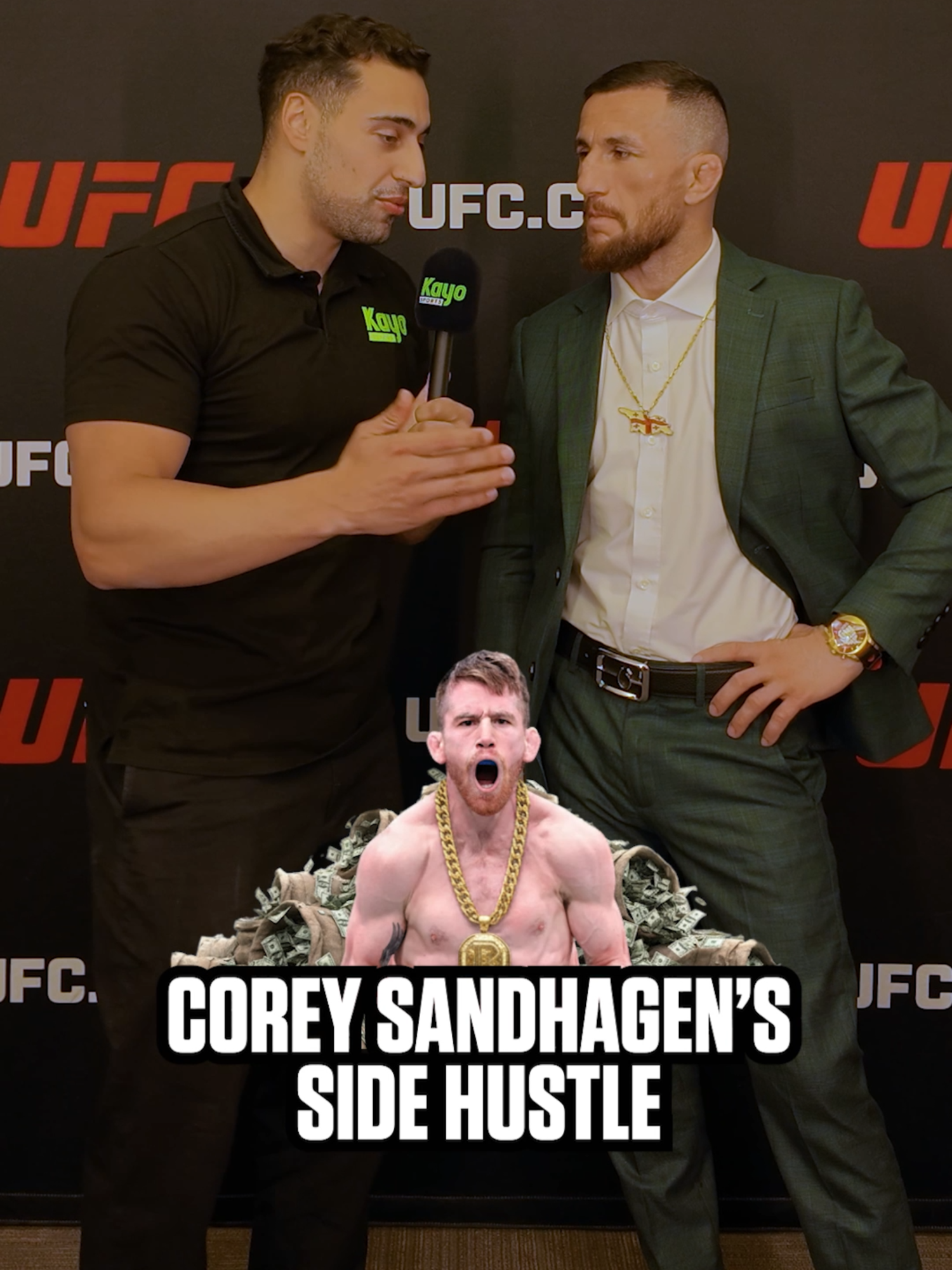 Merab SURPRISED at Cory Sandhagen O.F side hustle #UFC #ufc320 #mma #merabdvalishvili