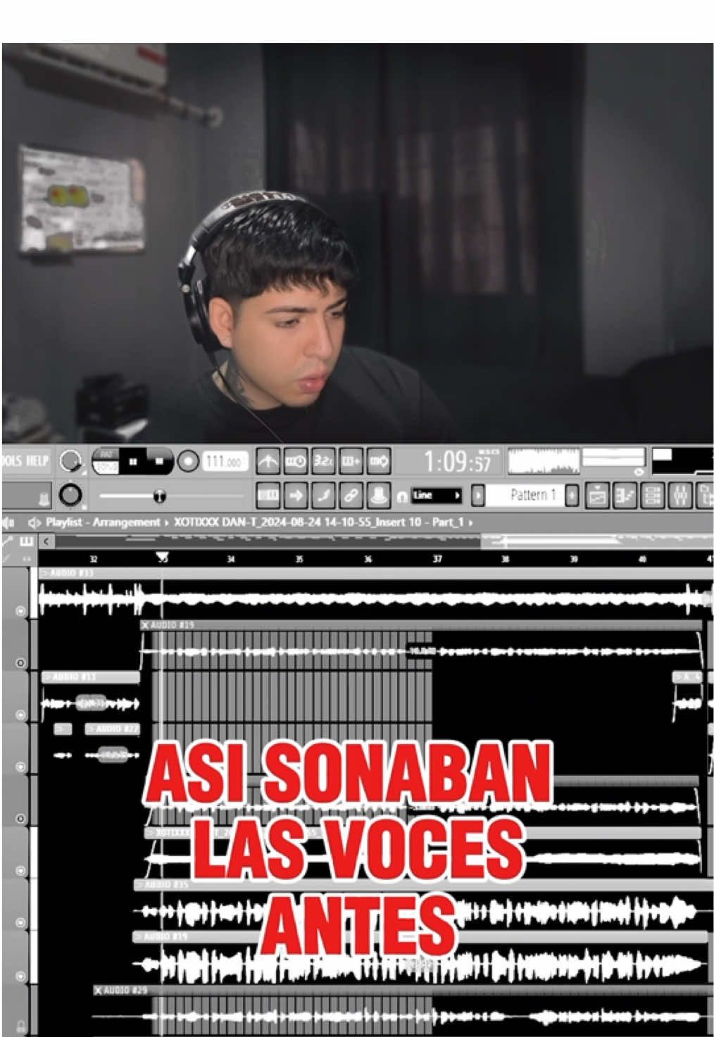 PROCESO DE MEZCLA DE VOCES #canto #musica #reggaeton #producertok #flstudio 