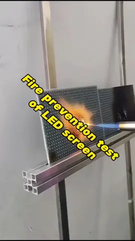 LED display module fire test #CreativeScreen #videowall #ledfactory #ledscreen #creativeleddisplay 