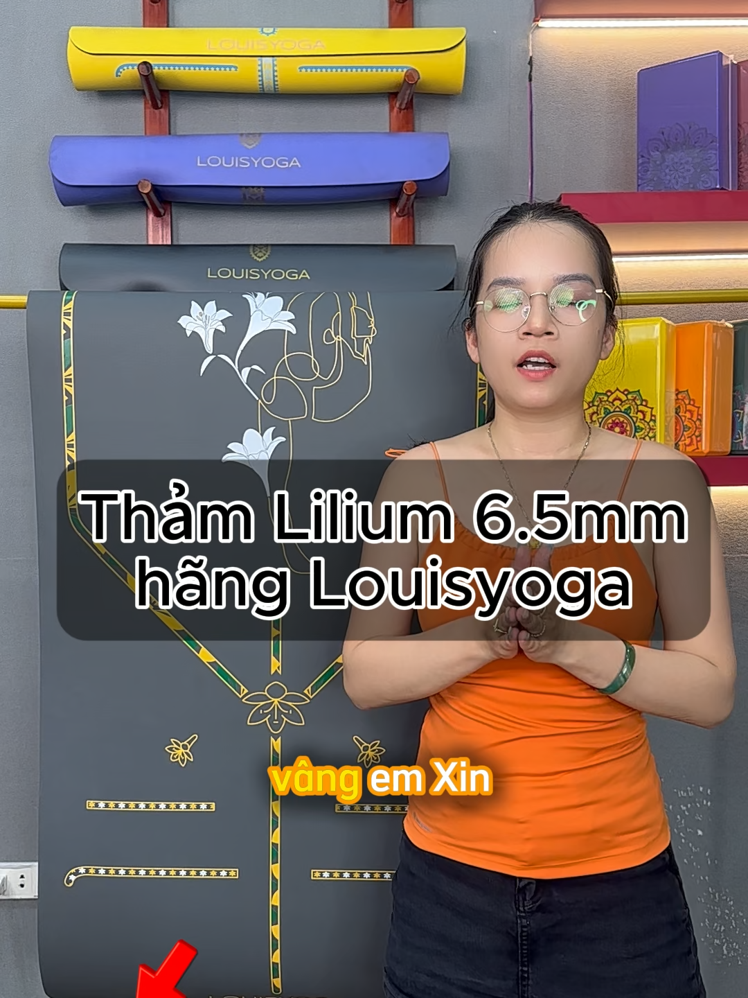 Cùng unbox thảm Lilium Xám, độ dày 6.5mm chống trơn trượt tốt, độ bám cao #thamcaosunon #louisyoga #thảmcaosu