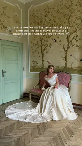 I will simply never get over my dream vintage wedding gown 🤍 @Idodesignerbridalconsignment #weddingdress #weddinggown #vintage #weddingtok 