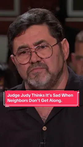 Judge Judy thinks it’s sad when neighbors don’t get along. #judgejudy #legaltok #lawsuit #tvshow 