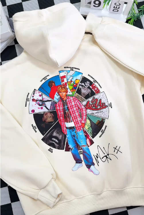 More than just a hoodie, this is Machine Gun Kelly’s musical diary 🎶💙 #machinegunkelly #machinegunkellyedits #mgk #mgktour #lostamericana 