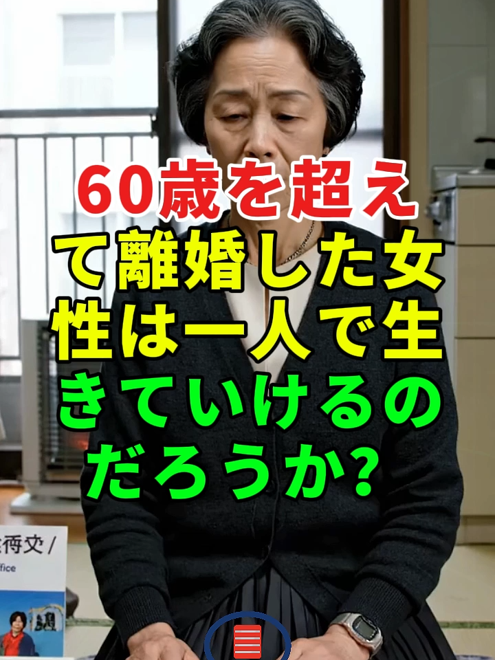 60歳を超えて離婚した女性は一人で生きていけるのだろうか？#ドラマ#実話 #実話ストーリー#人生#shorts