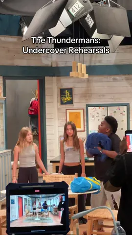 #TheThundermans Undercover rehearsals. This is where the actors and crew prepare for an episode before filming in full hair, makeup, and wardrobe. @Nickelodeon @Maya @Kinley💐✨🧚🏻‍♀️ 