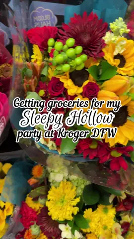 Grocery shop with me for my #sleepyhollow #dinnerparty 🎃 #partyplanning #diyparty #halloweenparty @Kroger partner ✨