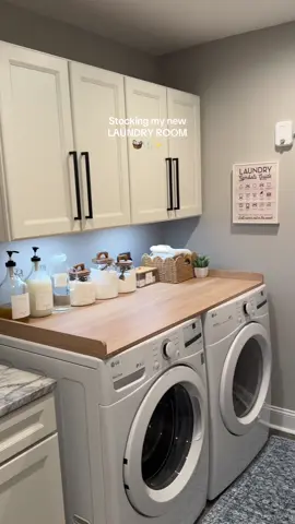Freshly stocked laundry room ready to do all the laundry 😍🧺 #laundryday #laundryroom #laundryrestock #laundryroomideas #laundryhacks 
