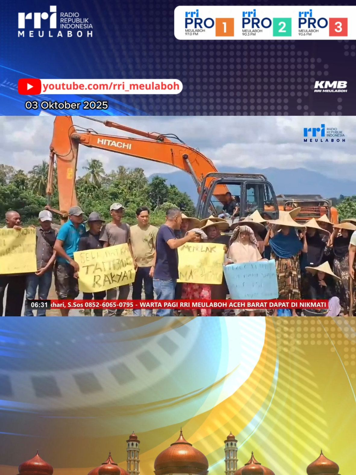 Warga Dari Sejumlah Gampong Di Kecamatan Pante Ceureumen Aceh Barat Melakukan Aksi Di Pingir Sungai Gampong Ketambang Pada Kamis Siang Aksi Yang Didominasi Kaum Wanita Ini Menolak Ditutupnya Tambang Menggunakan Alat Berat Excavator #rri #rridigital #rricoid #rrinews #wartapagirrimeulaboh 