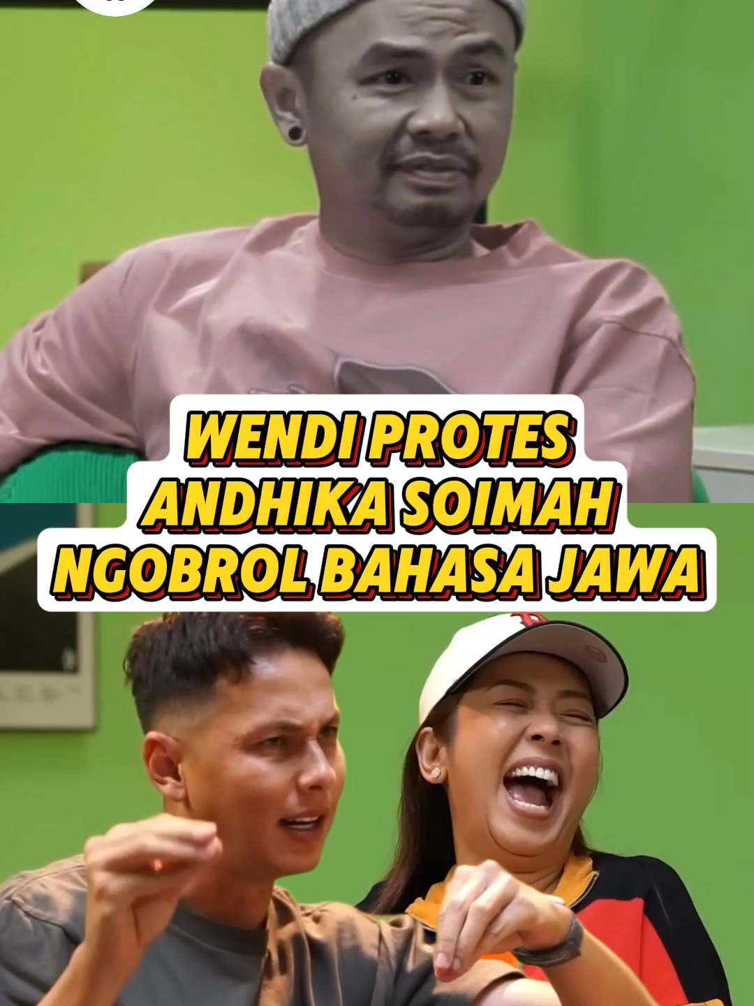 WENDI PROTES ANDHIKA SOIMAH NGOBROL BAHASA JAWA Tonton selengkapnya di YT WENDI CAGUR - NGOBROL DI WA. Berasama Wendi Cagur, Andhika Pratama dan Soimah atau Mak e. #ketawaitusehat #wendicagur #andhikapratama #ngobroldiwa #soimah