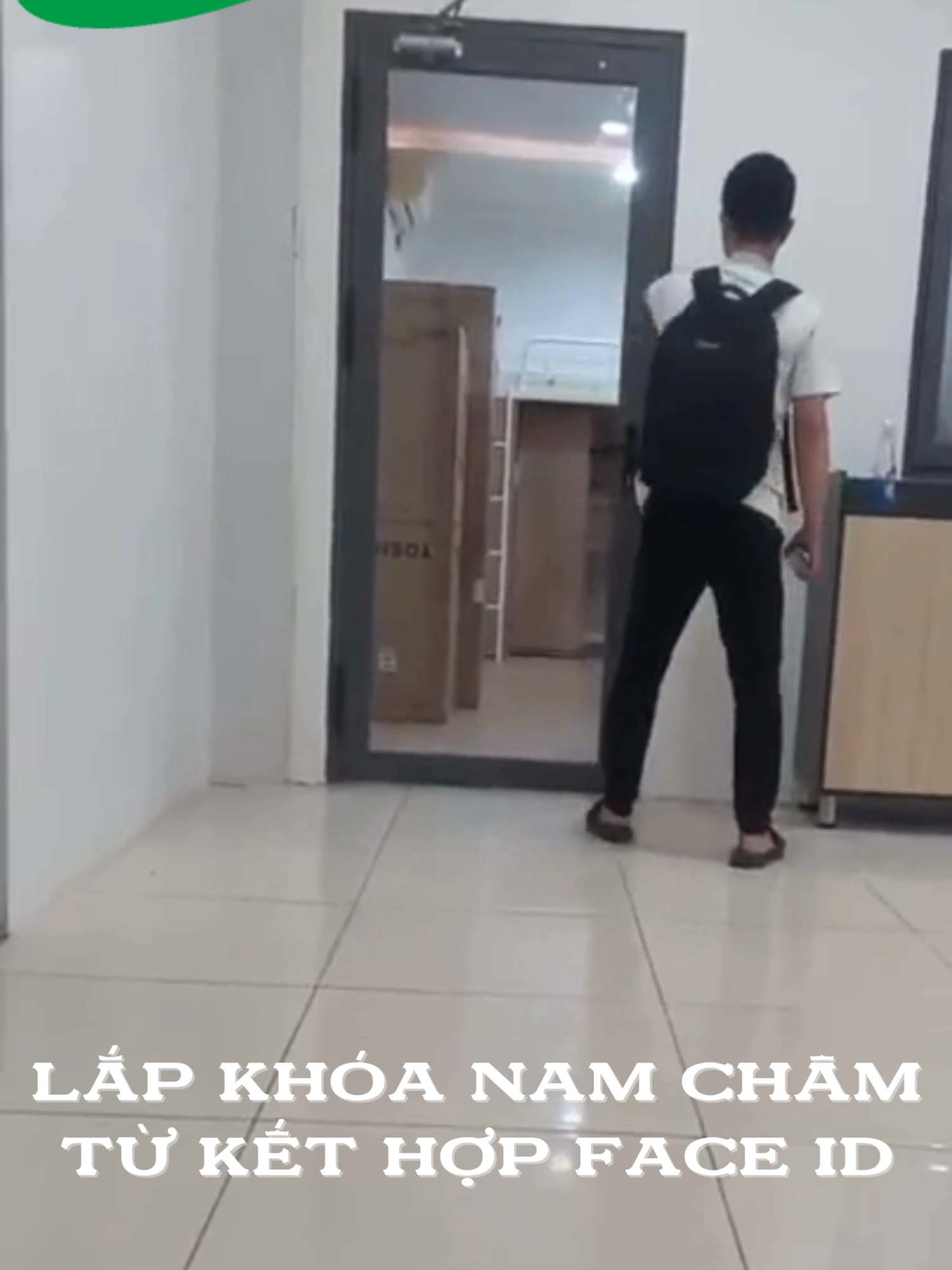 Lắp khóa nam châm từ kết hợp nhận diện khuôn mặt #khoadientu #khoanamcham #cuatudong