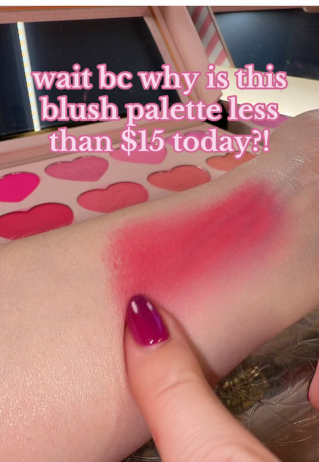You get EIGHT super pigmented, blendable pink blush shades in this @Plouise USA blush palette and the price is unreal! #plouise #plouiseblush #myfirstblushpalette #pinkblush #tiktokshopfalldealsforyou 