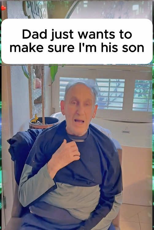 Grandpa just needs to make sure 😆 #grandpa #grandfather #dementia #caregiver #fatherandson 