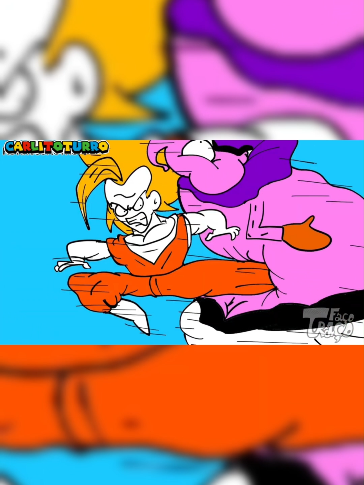 Goku vs Buu 🤣#dragonballz #dragoball #goku
