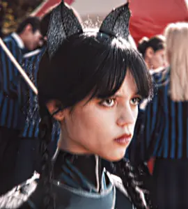 Zoom in Cute Cat #wednesday #fyp #edit #jennaortega #theboys