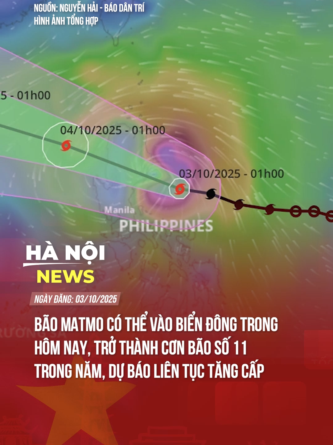 CƠN BÃO 11 TRONG NĂM DỰ BÁO SẮP ĐỔ BỘ BIỂN ĐÔNG #tiktoknews #theanh28 #hanoinews #baoso11 #baomatmo