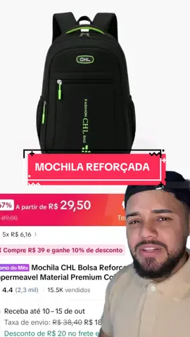 Mochila reforçada #mochila #tiktokshop 