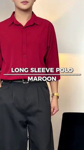 Otaku Longsleeve Maroon | Quality Polo #otakulongsleevepolo #longsleeve #ongsleevepolo #otaku #otakupolo