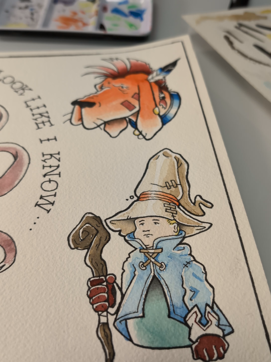 I'm a tattoo apprentice at @Morning Star Tattoo in Tulsa OK and here is my Final Fantasy x King of the Hill flash sheet I just finished. #finalfantasy #kingofthehill #tattooflash #flashsheet #tattooapprentice 