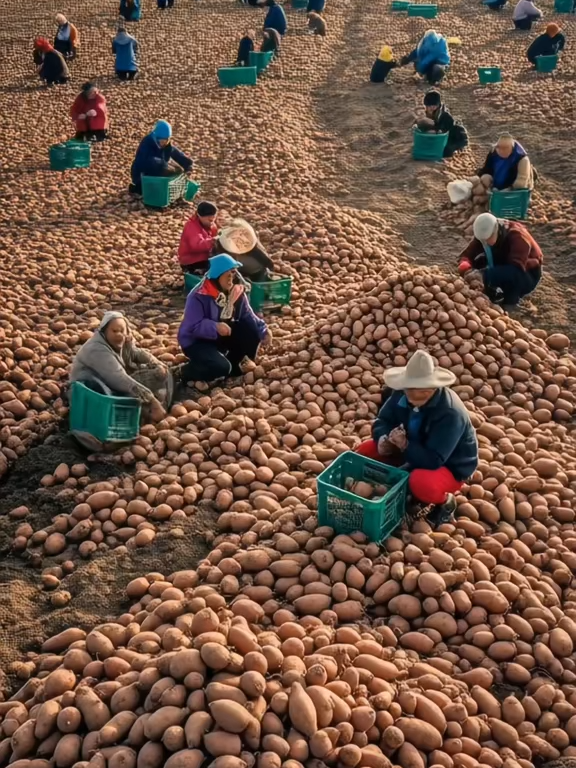 Harvest season just got an AI glow-up #foryoupage #Amazing #village #viralvideoシ #rural #amazing #reelsviralシ