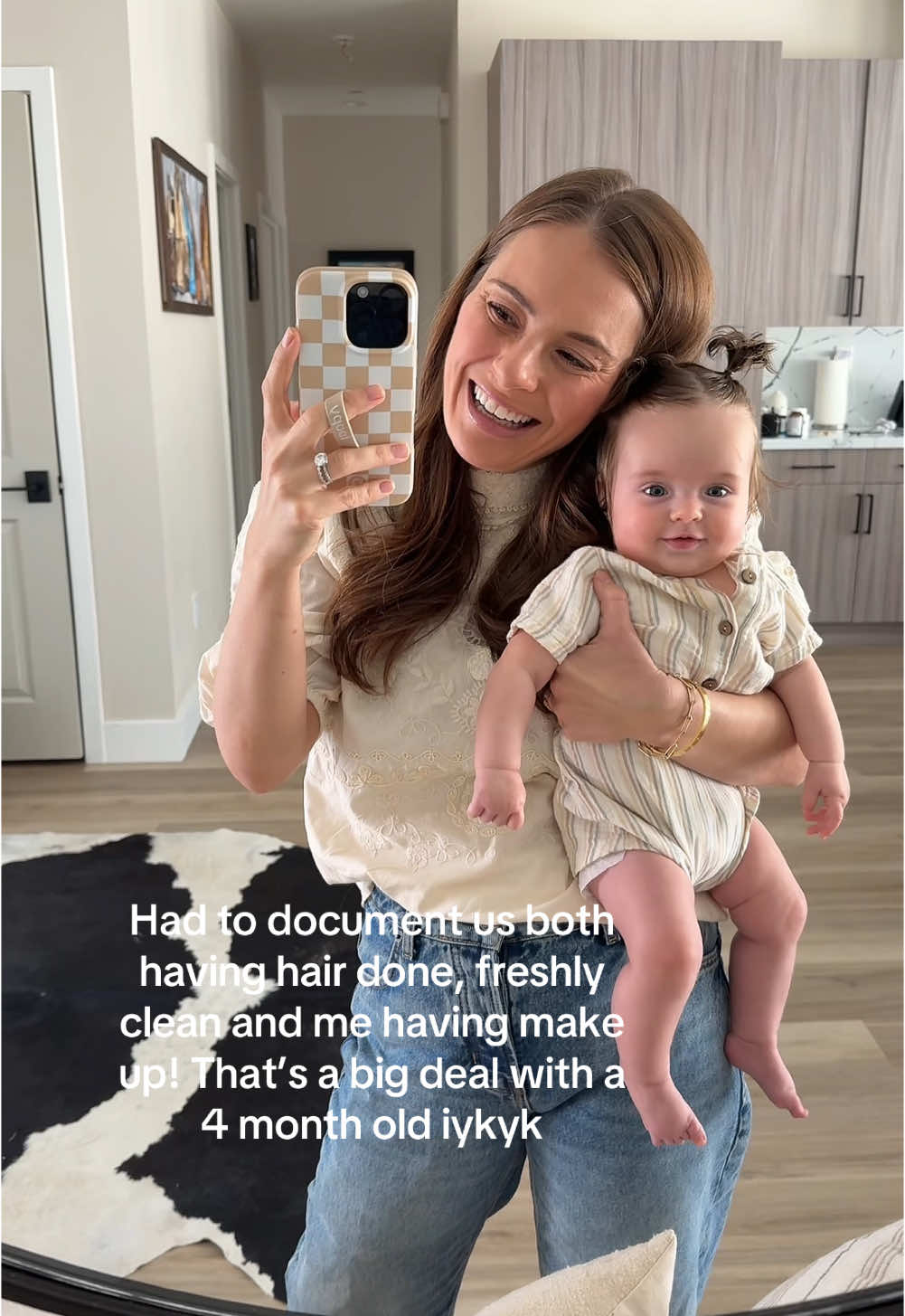 Ready for our friend Parker’s 4th birthday party!! #postpartum #4monthsold #babygirl #sahm  