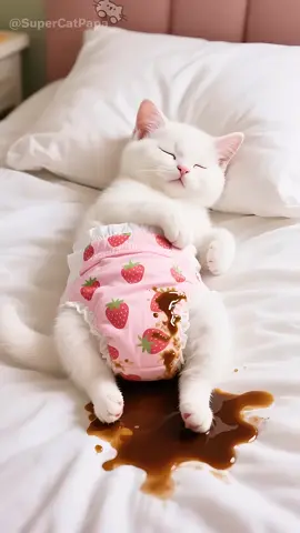 While the kitten was sleeping, he pooped on the bed. Dad rushed to bathe him, but the kitten slipped and was flushed down the drain! Panicked, dad didn’t know the kitten had already crawled out safely. Determined to save him, dad smashed the tub and crawled into the pipe—only to get stuck! This clogged the entire drainage system, flooding the whole city in sewage. The kitten returned with a chainsaw to free his dad… but due to the damage caused, dad was arrested for destroying public infrastructure! #FunnyAnimation #DarkHumor #CatFamily #DisasterStory #WeirdShorts 