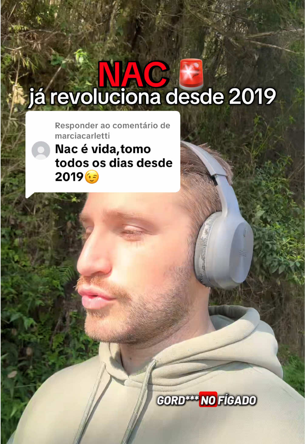 Respondendo a @marciacarletti  O NAC já existe e é usado a muuuito tempo  - #enxaqueca #esteatosehepatica #gorduranofigado #cirrose 