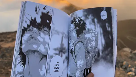 Meet yourself                                                         Un poco de tinta y paisajes para el alma kokou no hito - the climber  #theclimber #outdoor #anime #manga #hopecore 