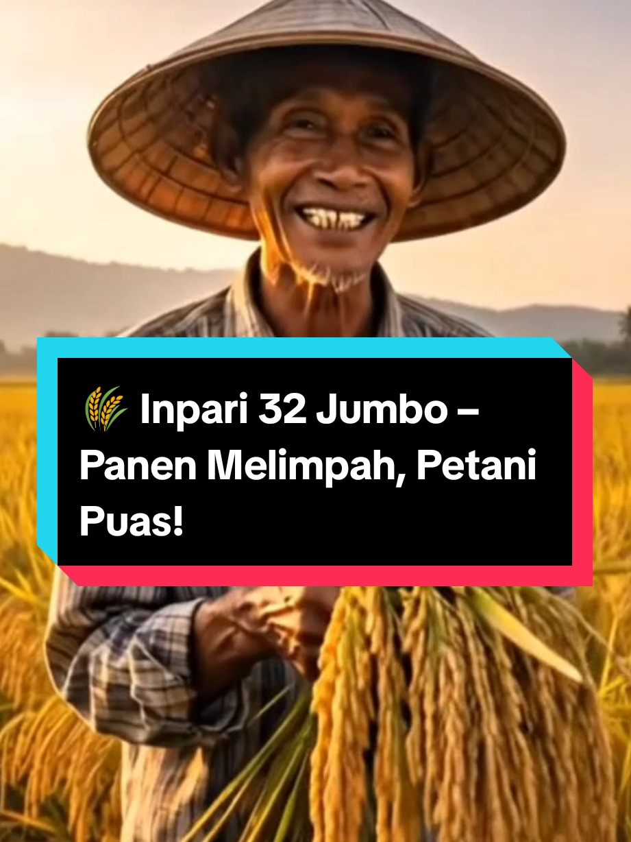 Padi Inpari 32 Jumbo | Hasil Tinggi, Gabah Besar 🌾 Padi Inpari 32 Jumbo sudah lama jadi pilihan petani. Dengan hasil panen tinggi, gabah besar, nasi enak, dan ketahanan terhadap penyakit tertentu, varietas ini terbukti memuaskan. Cocok ditanam di berbagai lahan dan dipercaya petani sejak dulu. 🌾🍚 #Inpari32Jumbo #PadiUnggul #PanenMelimpah #PetaniIndonesia #GabahBesar 
