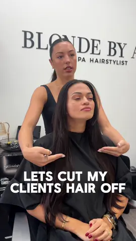 WHAT A POWER MOVE😍 I’m so obsessed!  #tampahair#tampahairstylist#layers#haircut#hairtransformation#hairtok#hairstylist#tampahairsalon#shorthair#brunette 